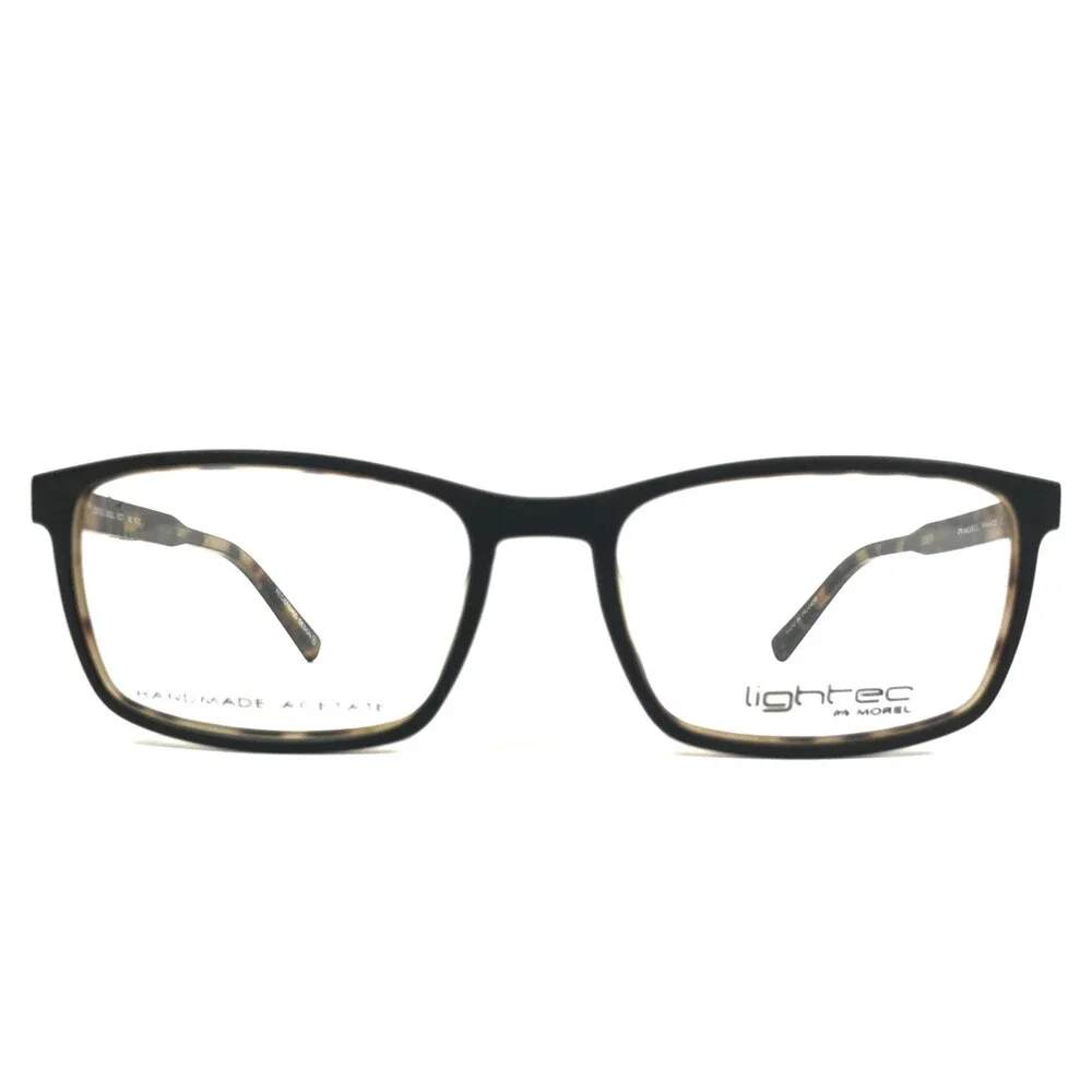 Lightec by Morel Eyeglasses Frames 30002L NT21 Black Tortoise Full Rim 53-17-140
